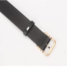 Golden small square buckle, versatile, high-end, simple, trendy, fashionable, personalized, and the thin waistband is also very