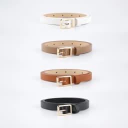 Golden small square buckle, versatile, high-end, simple, trendy, fashionable, personalized, and the thin waistband is also very