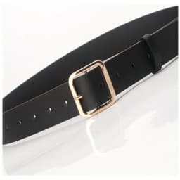 Golden small square buckle, versatile, high-end, simple, trendy, fashionable, personalized, and the thin waistband is also very