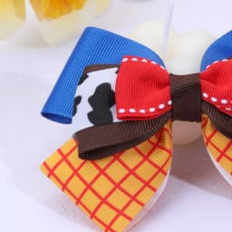 Girly Triple Bow Clip Sweet Pastel Barrette For Girls 3-layer Cute Ice Cream Plaid Cow Print Hairpin Kids Headdress Accessories