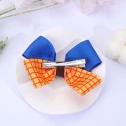 Girly Triple Bow Clip Sweet Pastel Barrette For Girls 3-layer Cute Ice Cream Plaid Cow Print Hairpin Kids Headdress Accessories