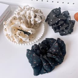 Fabric Polka Dot Banana Clip Hair Clip for Woman Elegant Floral Hairpin Fashion Girl Ponytail Clip Hair Accessories