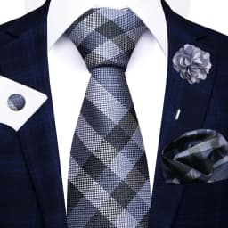 New Style 8 CM Red Paisley Tie Handkerchief Cufflink Pin Set For Men Necktie Clothing Accessories Wedding Gravatas Fit Party