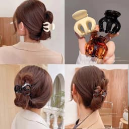 1/5pcs Simple Pumpkin Hair Clip for Women Elegant Daily Wear Ponytail Clip Fashion Girl Shark Clip Hair Accessories