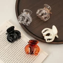 1/5pcs Simple Pumpkin Hair Clip for Women Elegant Daily Wear Ponytail Clip Fashion Girl Shark Clip Hair Accessories