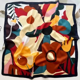 2025 Fashion Luxury Brand 70cm Silk Square Scarf Women Satin Shawl Wrap Hijab Echarpe Neck Tie Female Hair Bandana Headkerchief