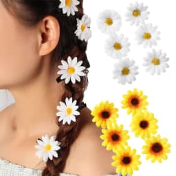 5/6 Sunflower Hair Clips Side Hair Clips Cute - Daisy Flower Butterfly Hair Clips Duck Billed Hair Clips Women's Hair Accessorie