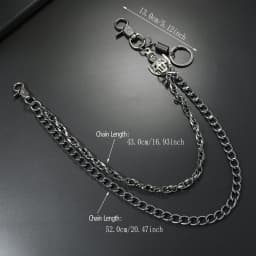 Hip hop punk skull pendant multi-layer pants chain pop metal chain personality waist chain