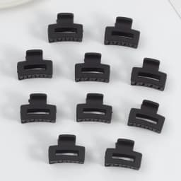 10 Pcs Small Hair Clips for Women Girl Matte Rubber Coating Rectangle Hair Claw Clips for Women Thin Fine Short Hair Accessories