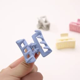 10 Pcs Small Hair Clips for Women Girl Matte Rubber Coating Rectangle Hair Claw Clips for Women Thin Fine Short Hair Accessories