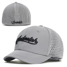 Mesh Short Brim Back Closed Baseball Cap Men Women Breathable Snapback Hats Fitted Dad Hat Adjustable Solid Trucker Style