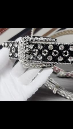 Punk Rhinestone Women's Belts for Jeans Luxury Famous Brand Studded Belt Female Waist Belt for Women Gothic Y2K Gold Silver Pink