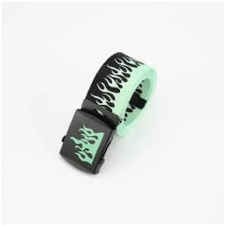Hip Hop StreetFashion Men's Canvas Belt Male Personalized Casual Flame Belt Designer Belts For Women Cowboy Strap Punk Waistband