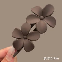 New Hair Clips Accessories Elegant Fashion Frosted Butterfly Flower Barrettes Women Simplicity Hairpins Simple Duckbill Headwear