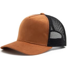 Unisex Hot Selling 5 Panel Mesh Suede Trucker Hat Men High Quality Baseball Cap Spring Summer Breathable Adjustable Sports Hats