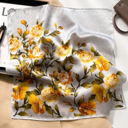 Luxury Brand 100% Real Silk Scarf Women Square Neck Tie Shawls Wraps for Ladies Foulard Scarves Pashmina Female Hijab Bandana