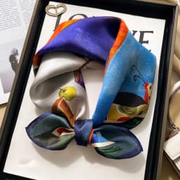 Luxury Brand 100% Real Silk Scarf Women Square Neck Tie Shawls Wraps for Ladies Foulard Scarves Pashmina Female Hijab Bandana