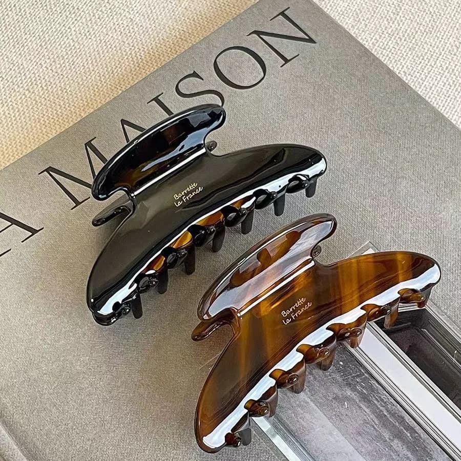 New Retro Korean Acetate Hair Claw Large Crab Hair Clips Shark Clip Simple Hairpin Fashion Hair Accessories for Woman Girls