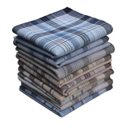 38cm Vintage Satin Cotton Handkerchief, Classic and Soft, Sweat Wicking Home Decoration, Gift for Elders, 9PCS, Thin Version
