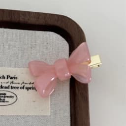 New Korean Bow Hair Clip Elegant Acetate Hair Accessory Hair Clamps Girl Women Duckbill Clip
