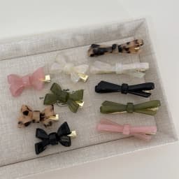 New Korean Bow Hair Clip Elegant Acetate Hair Accessory Hair Clamps Girl Women Duckbill Clip