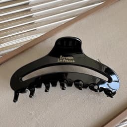 New French Gold Label Hollow Large Acetate Hair Claw Light Luxury Claw Clip Crab Hair Clip for Women Hair Accessories