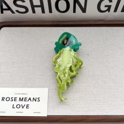 Jellyfish Claw Hair Clips. Unique Casual Island Style. Acetate, Handmade. High-Quality. Fashion-Trendy.