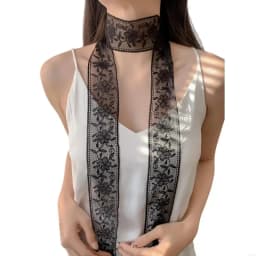 Fashionable Lace Wrap Evening Party Scarves Daily Commute Soft Neckerchief for Fashionable Women