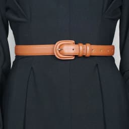 Fashion Women's Leather Belt Luxury Skinny Thin Designer Belts Women's Vintage Buckle Waistband Versatile Decor Coat Dress Jeans