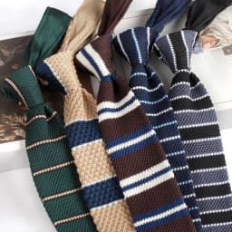 New Trendy British Casual Knitted Ties For Men Narrow Flat 6cm Width Striped Neckties College Boys Shirt Accessories Suit Cravat