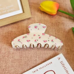 2025 luxury hair clip for women big Acetate hair claw girls purple hairclip whith Rhinestones large white hair clamp Accessories