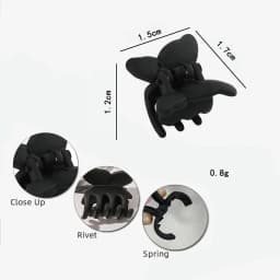 50pcs Mini Transparent Multi-color Butterfly Claw Clip Mini Hairpin Hair Clip Hair Accessories for Girls and Women Headwear