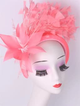 Royal Ascot Hat Fascinator Tea party Floral Wedding Millinery Feather Headbands Elegant Gril Church Kentucky Derby Chapeau Cap