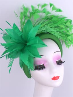Royal Ascot Hat Fascinator Tea party Floral Wedding Millinery Feather Headbands Elegant Gril Church Kentucky Derby Chapeau Cap