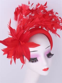 Royal Ascot Hat Fascinator Tea party Floral Wedding Millinery Feather Headbands Elegant Gril Church Kentucky Derby Chapeau Cap