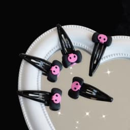 Hairpin Skull Bobby Pins JK Hair Clip Bows Hair Clip Bows Barrette Skull Hairpin Bows Hairpin Jk Hair Accessories