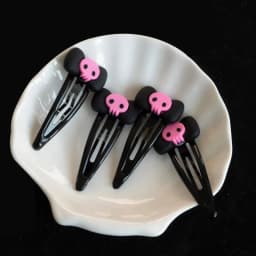 Hairpin Skull Bobby Pins JK Hair Clip Bows Hair Clip Bows Barrette Skull Hairpin Bows Hairpin Jk Hair Accessories