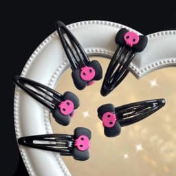 Hairpin Skull Bobby Pins JK Hair Clip Bows Hair Clip Bows Barrette Skull Hairpin Bows Hairpin Jk Hair Accessories