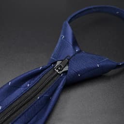New 7cm Mens Tie Pre-tied Easy Wear Neck Tie Business Wedding Zipper Lazy Pre-tied Korean Style Striped Plaid Solid Necktie