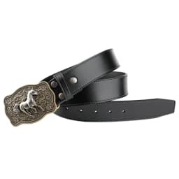 Men's PU Leather Pin Buckle Belt Business Leisure Belt 2025 Fashion Black Coffee white Waist Belt Unisex No buckle Belt