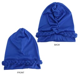 2PCS/LOT Twists Braid Islamic Hats Wraps Hijab Caps Lady Women Arab Muslim Cap Hijab Turban Headwear Hair Loss Hat Beanies