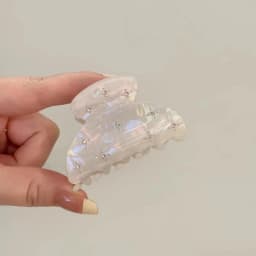 New 2025 Shinning Crystal Stars Acetate Hair Claw Clips for Women Girls Luxury Medium Size Catch Grip Styling Hair Accessories