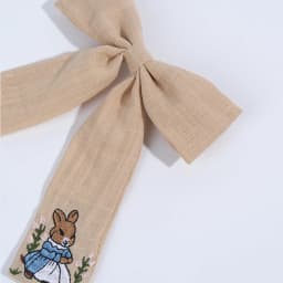 Sweet Girls Embroidered Bunny Bow Hair Clip Women's Fashionable Ribbon Hairpin Chinese Headdress Accessory For Girls Kids