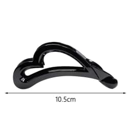 Vintage Heart-Shaped Banana Hair Clip Non-Slip Acrylic Bow Twist Barrettes For Ponytail Holder Women Girls Daily Headwear