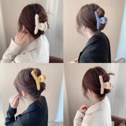 Winter Faux Fur Hair Claws for Women Elegant Acrylic Crab Barrette Hairpin Girls Hair Accessories Furry Headwear Hair Claw Clip