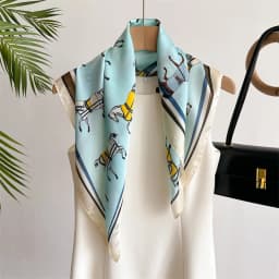 Scarf For Women Fashion Print Neckerchief Luxury Bandanna Breathable 70CM Square Scarf Spring/Sunmmer Headband Hijab Scarves