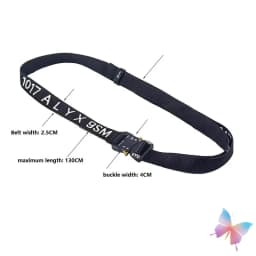 High Quality Woven Letter Logo 1017 ALYX 9SM Belt Functional Tactical Metal Buckle Street Unisex Adjustable Waist Belt Men Women