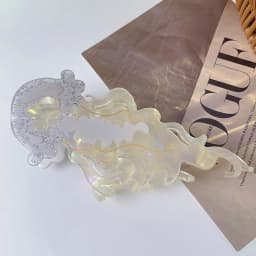 1Pcs New Shark Jellyfish Hair Clip Acetate Labge Marine Life Hair Claw Summer Beach Colorful Hair Accessories Women Girls