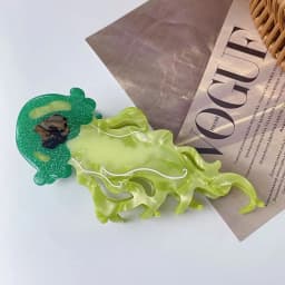 1Pcs New Shark Jellyfish Hair Clip Acetate Labge Marine Life Hair Claw Summer Beach Colorful Hair Accessories Women Girls