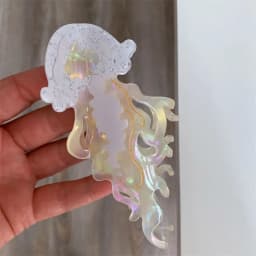 1Pcs New Shark Jellyfish Hair Clip Acetate Labge Marine Life Hair Claw Summer Beach Colorful Hair Accessories Women Girls